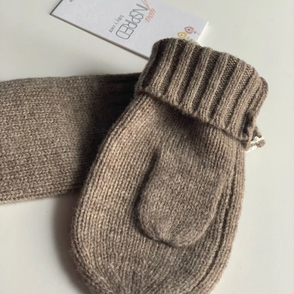 MERINO WOOL MITTENS for baby boys, gift for toddlers, organic wool baby mittens
